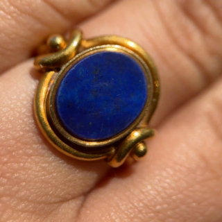 Lapis Lazuli Signet Ring Gifted By Prince Alf