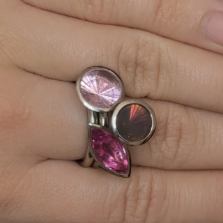 Louise O’neill 3 Tourmaline Stacking Rings