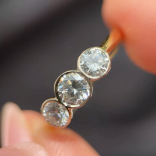 Millennium 1.27ct 3 Stone Diamond Ring