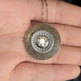 Tom Rucker Sun Stroke Yellow Diamond Pendant