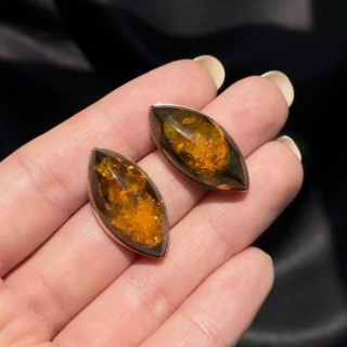 Vintage Amber Earrings