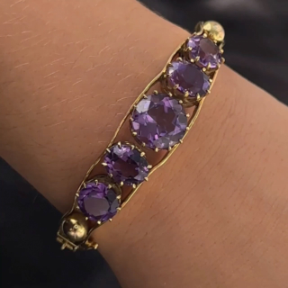 amethyst bangle